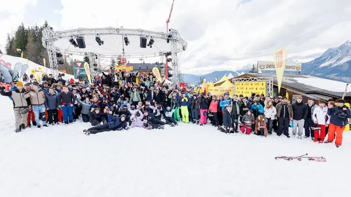 3500 Jugendliche ließen sich am Donnerstag den diesjährigen „Antenne Steiermark Snowday“ auf der Schladminger Planai nicht entgehen.