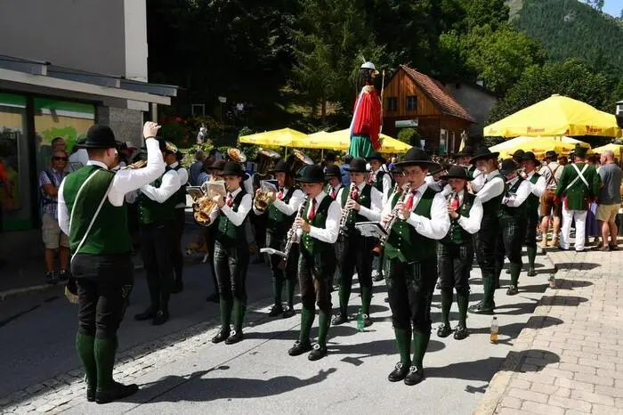 Die Stadtmusikkapelle Murau besorgte die musikalische Begleitung beim Samsonumzug.