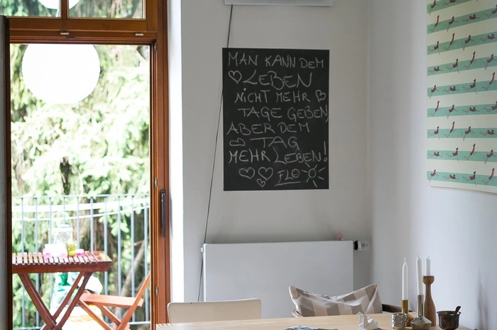 Auch die Wohnung unter dem Dach profitierte vom Balkonausbau...