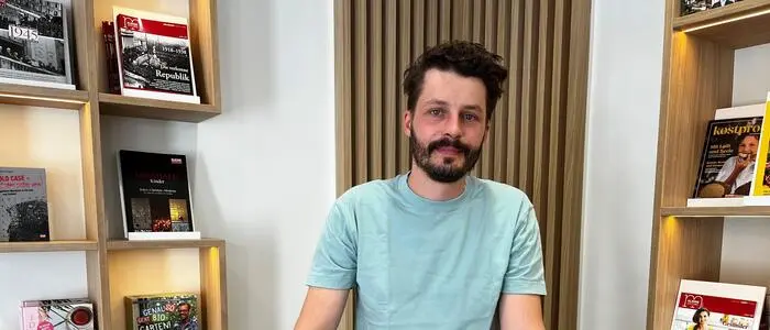 Maximilian Payr (33) aus Leoben organisiert die Demo „Blumen gegen Rechtsextremismus“
