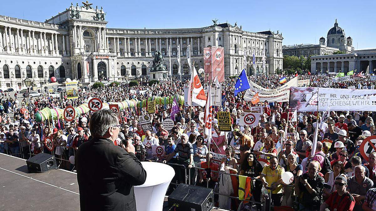 ÖGB-Chef Wolfgang Katzian: &quot;Wir werden Widerstand leisten mit allen Mitteln, die uns zur Verfügung stehen!“