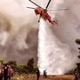 Kampf gegen Waldbrand in Griechenland