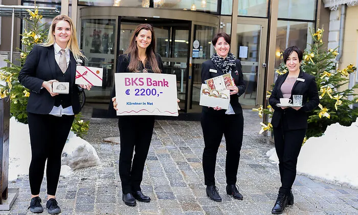 Sandwirth-Chefin Helvig Kanduth (Zweite von links) mit ihren Mitarbeiterinnen