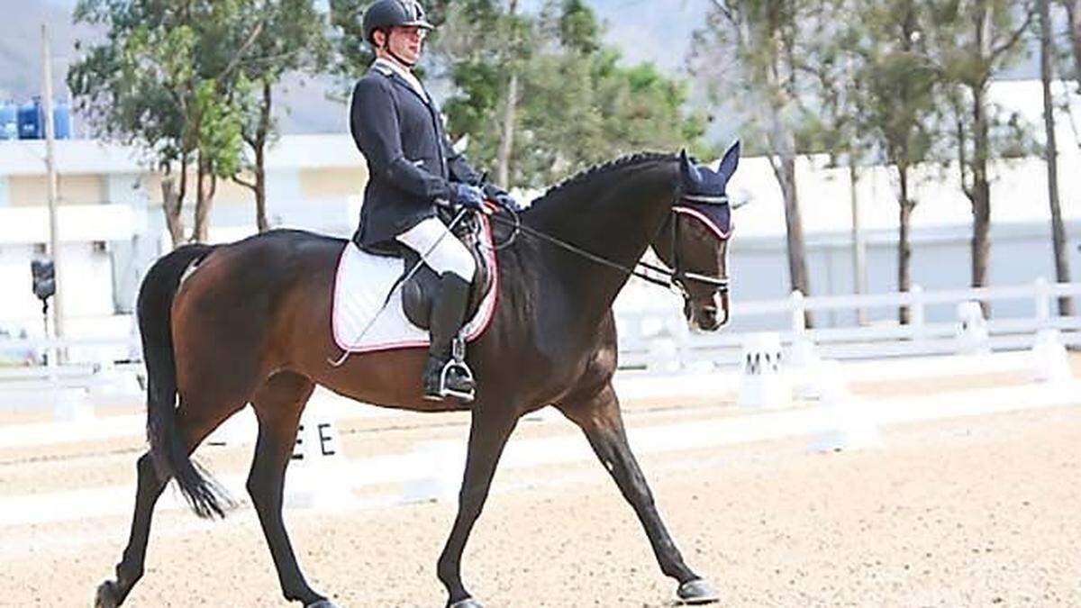 Michael Knauder mit seinem Pferd „Contessa“