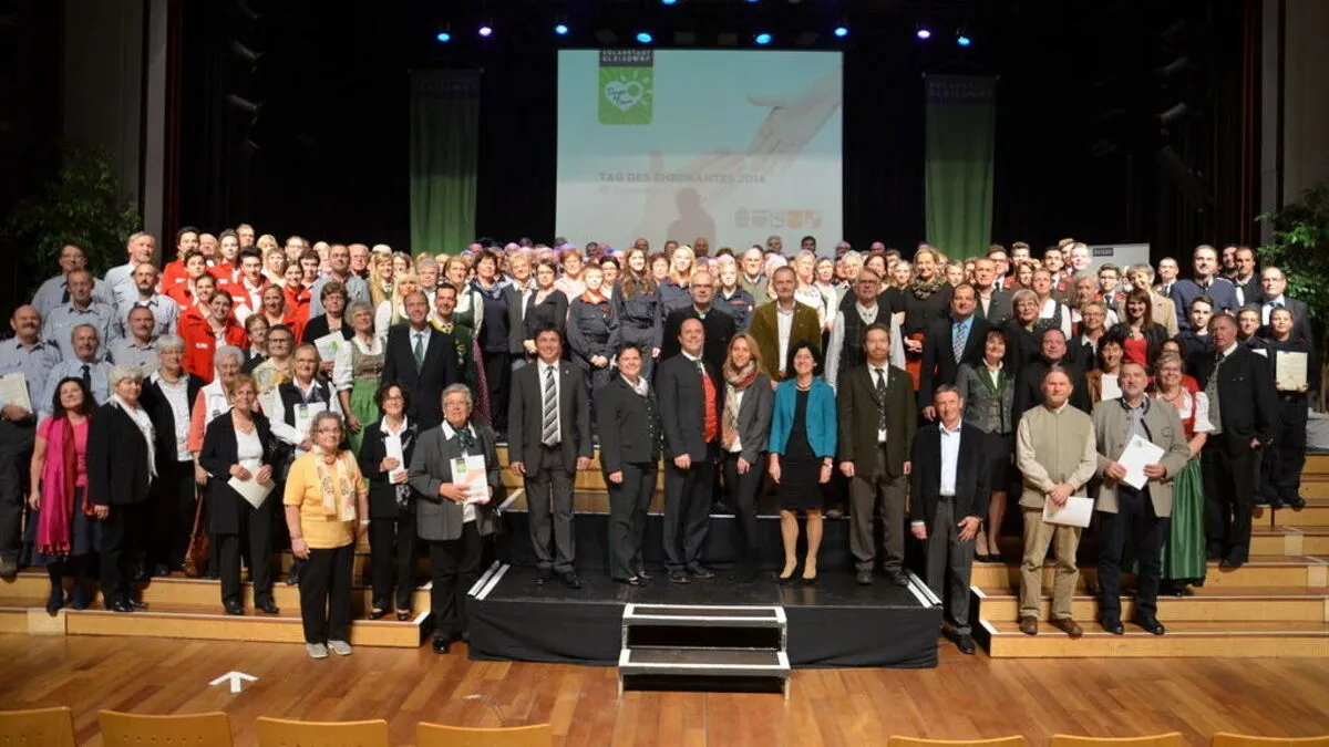 Die geehrten Freiwilligen der Kleinregion Gleisdorf auf einen Blick