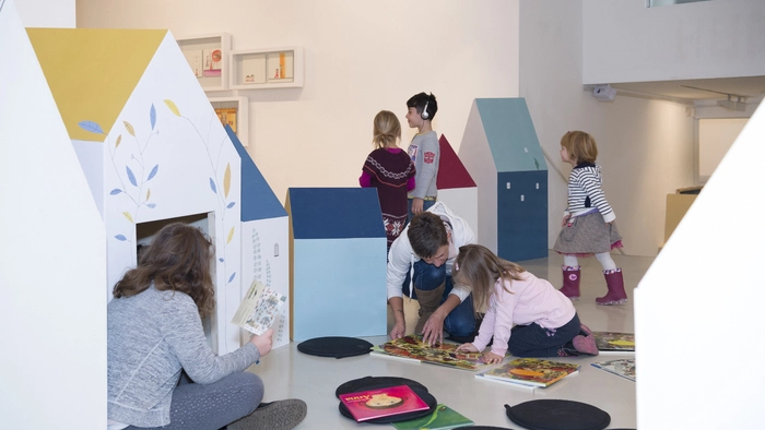 Die Kinder fühlen sich beim "Probelesen" sichtlich wohl