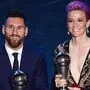 Lionel Messi und Megane Rapinoe