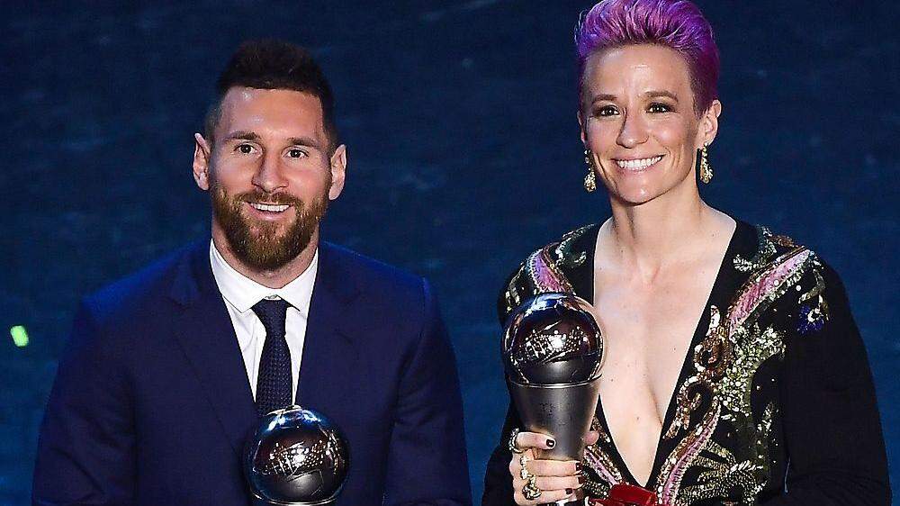 Lionel Messi und Megane Rapinoe