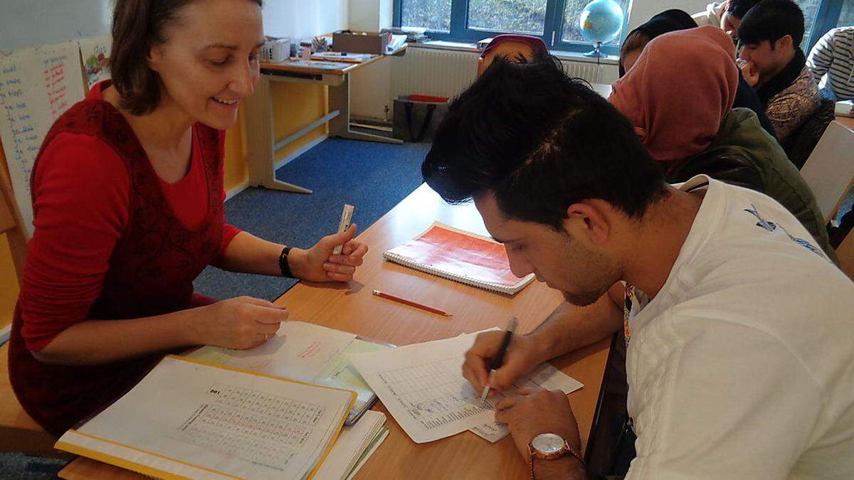 Deutsch zu lernen ist die Basis für die jungen Asylwerber