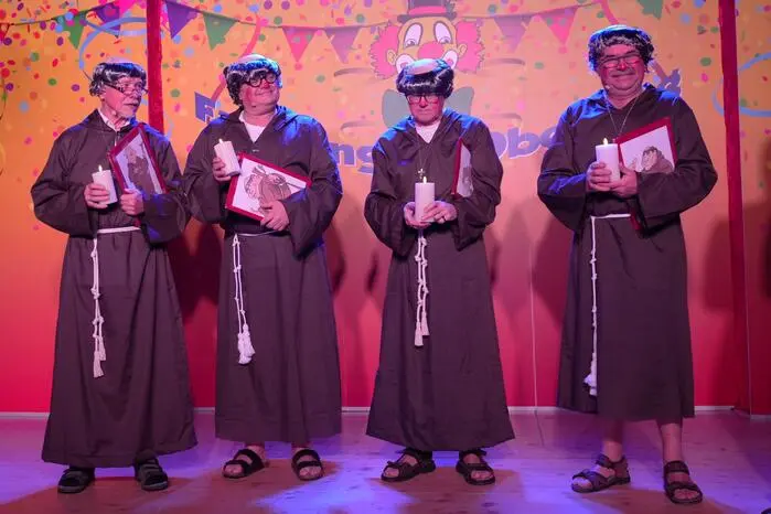 Für besondere Lacher sorgten die Oberweger Klosterbrüder. 