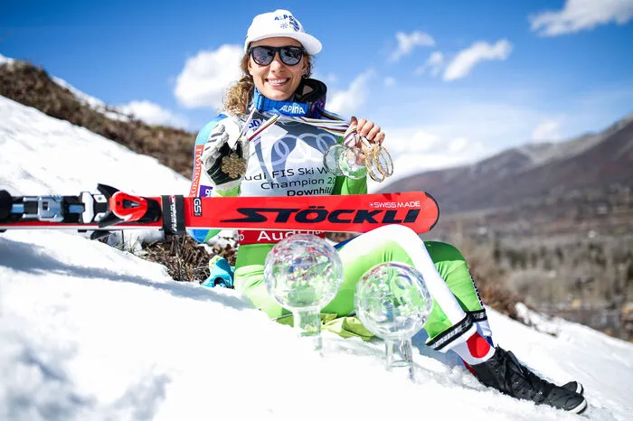 Platz zwei im Damen-Ranking geht an die Slowenin Ilka Stuhec: 387.000 Euro.