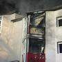 In diesem Wohnhaus im Klagenfurter Stadtteil Waidmannsdorf war das Feuer ausgebrochen
