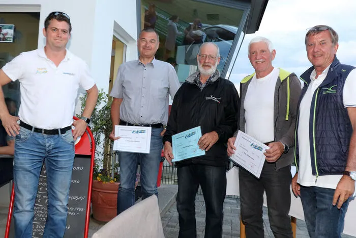 Die Sieger in der Offenen Klasse nach dem 4. Tag:1. Karel Krobath mit 1000 Punkten2. Sven Kolb mit 952 Punkten3. Reinhard Haggenmuel mit 951 Punkten