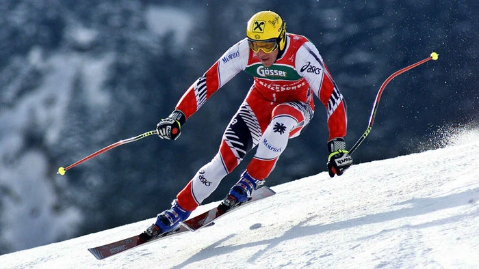 ... Hermann Maier: Kämpferisch, geduckt, auf Angriff - und mit dem gelben Helm erfolgreich. Eine Reise durch die Erfolge des Ski-Heroen.