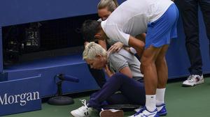 Novak Djokovic hatte 2020 bei den US Open eine Linienrichterin am Hals getroffen 