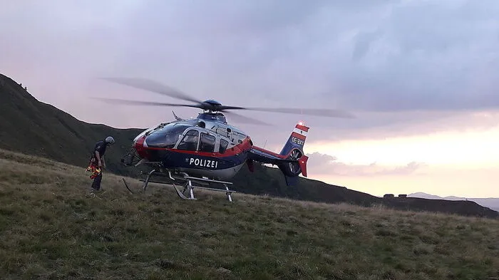 Polizeihubschrauber Libelle Steiermark im Einsatz 