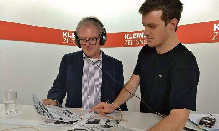 Hans Breitegger und David Knes im Podcast-Gespräch bei "Graz – Laut gedacht"