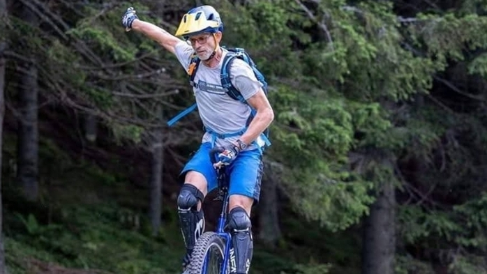 Dreimal pro Woche trainiert Christian Gander aus Dölsach auf seinem Einrad