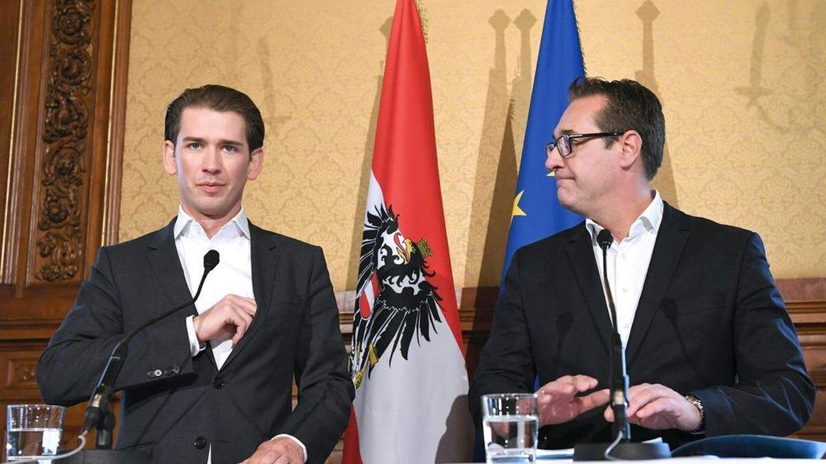 Sebastian Kurz und Heinz-Christian Strache: Über das Braune im Blauen und das Blaue im Türkis