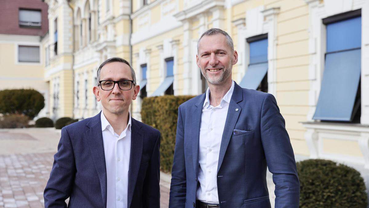 Das neue Vorstandsduo der Treibacher Industrie AG, Stefan Greimel und René Haberl 