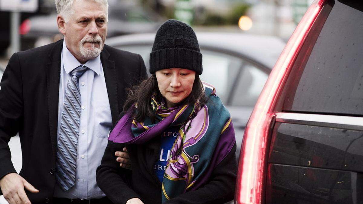 Huawei-Managerin Meng Wanzhou nach ihrer Freilassung