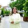 SPÖ-Chefin Doris Kampus posiert in der Begegnungszone nahe Lendplatz