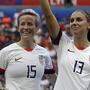 Freude bei Megan Rapinoe und Alex Morgan