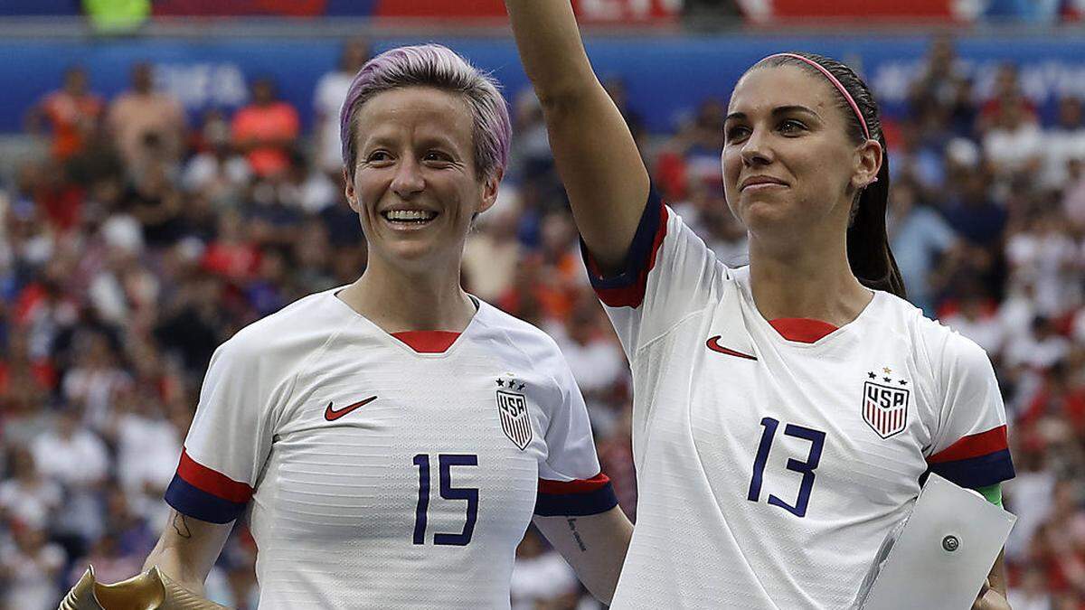 Freude bei Megan Rapinoe und Alex Morgan