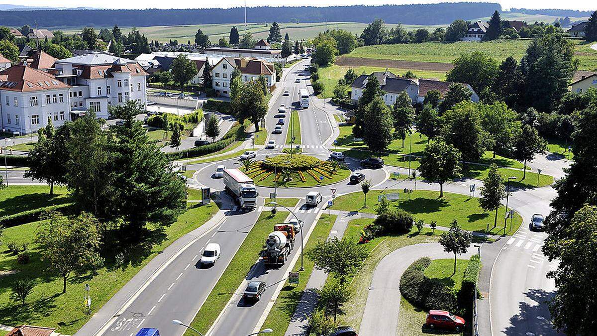 Der LKH-Kreisverkehr wird komplett umgebaut