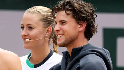Dominic Thiem und Kiki Mladenovic