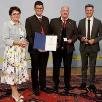 Beate Prettner, Martin Gruber, Siegfried Brudermann, Daniel Fellner, Marika Lagger-Pöllinger (von links)