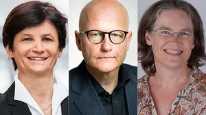 Doris Hattenberger, Reinhard Stauber und Martina Merz (von links)