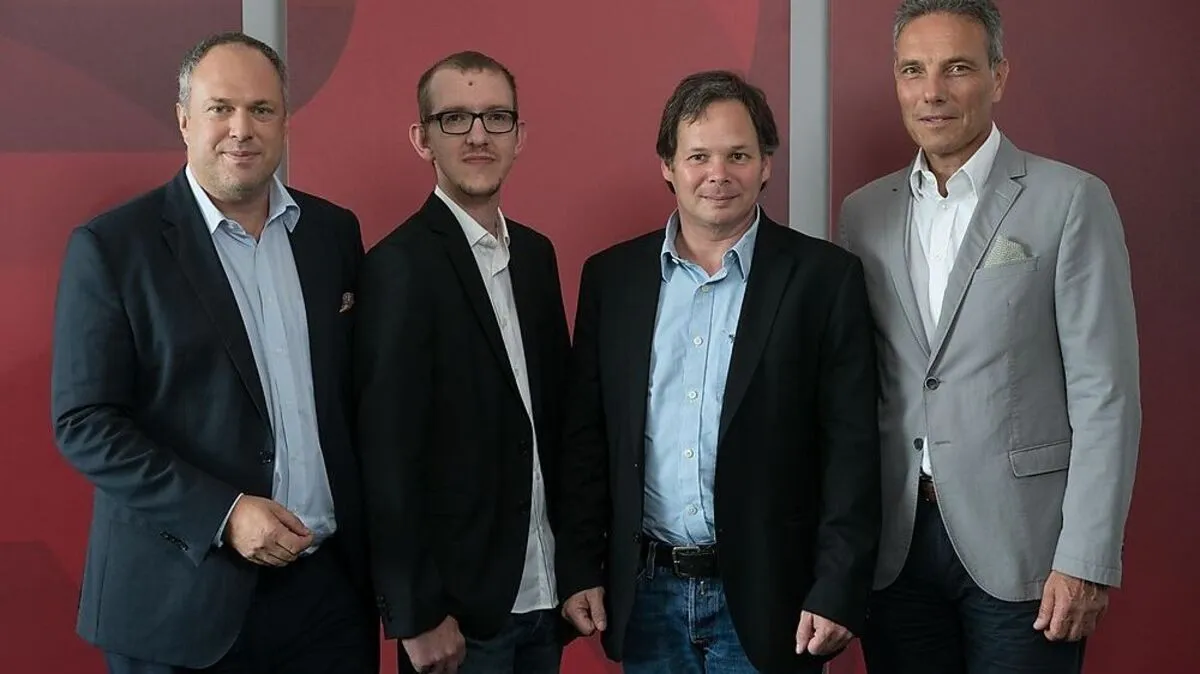 Richard Grasl, Bruno Hautzenberger, Georg Holzer und Michael Krammer wollen mit xamoom international durchstarten