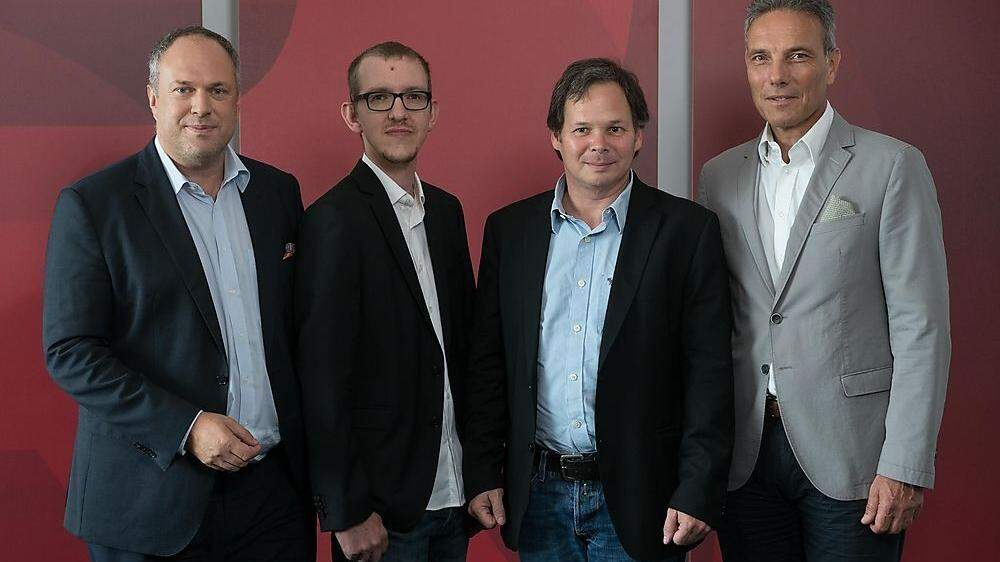 Richard Grasl, Bruno Hautzenberger, Georg Holzer und Michael Krammer wollen mit xamoom international durchstarten
