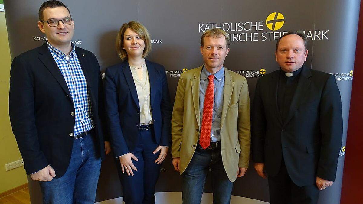 Stellten die Umfrageergebnisse vor: Andreas Pichlhöfer, Manuela Reicht, Helmut Konrad, Gerhard Hörting