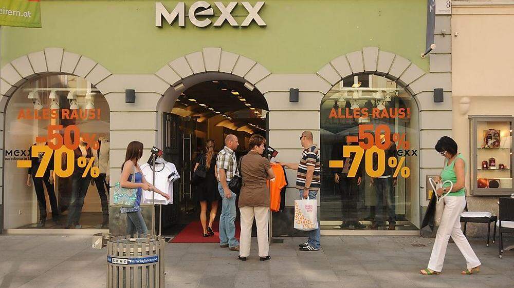 Ehemaliger Mexx-Shop in der Grazer Herrengasse