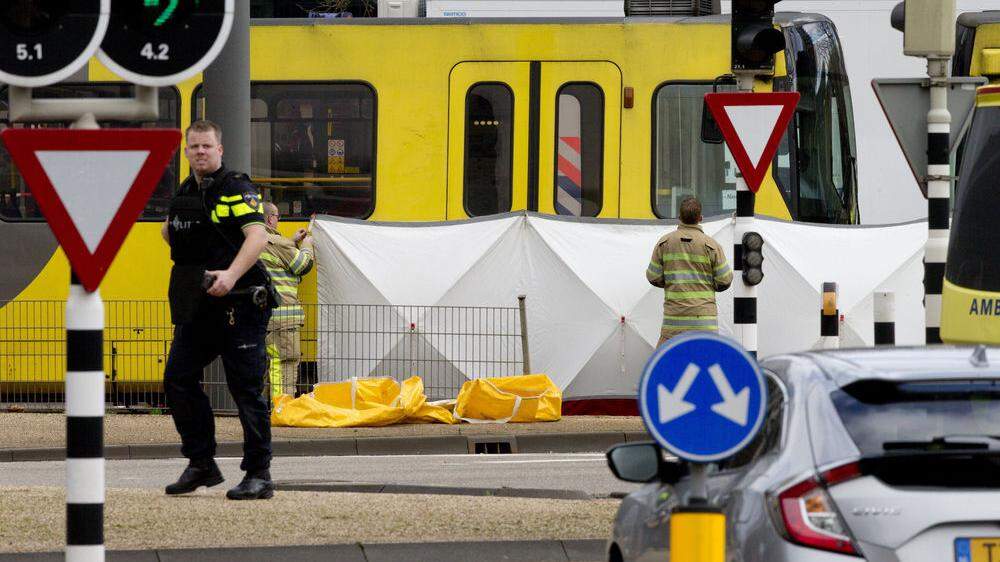 In einer Straßenbahn in Utrecht wurden vier Menschen erschossen 