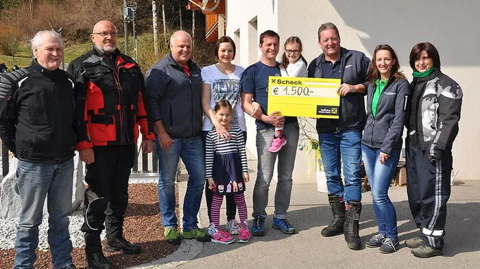 Der ATV & Quadclub Lavanttal übergab eine Spende an die Familie Rassi