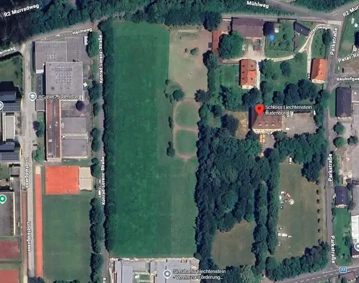 Das Anwesen aus der Vogelperspektive
