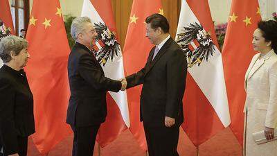 Bundespräsident Heinz Fischer mit Chinas Staatsoberhaupt Xi Jinping 