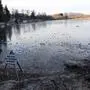 Eislaufen auf dem Aichwaldsee ist noch lebensgefährlich
