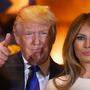 Trump mit seiner Frau Melania