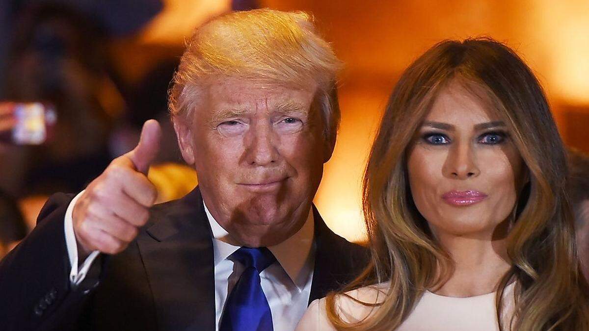 Trump mit seiner Frau Melania