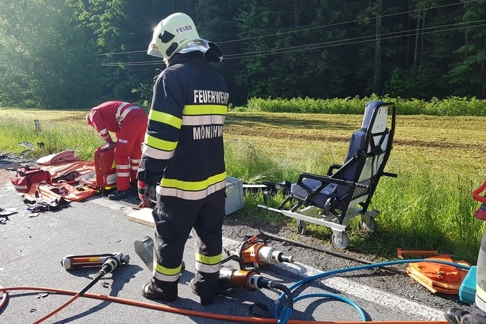 Die Feuerwehr Mönichwald war mit ihren Kameraden der FF Waldbach im Einsatz.