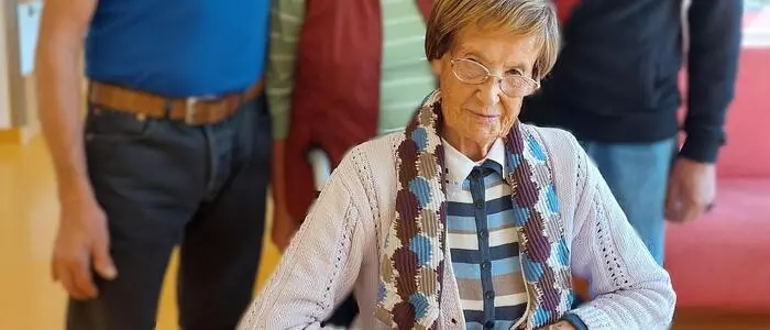 „Ich möchte mein Leben hier in Frieden abschließen“, sagt Michaela Krapfl anlässlich ihres 100. Geburtstages