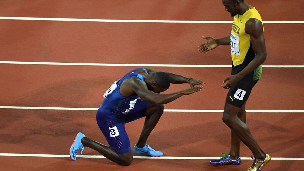 Justin Gatlin und Usain Bolt