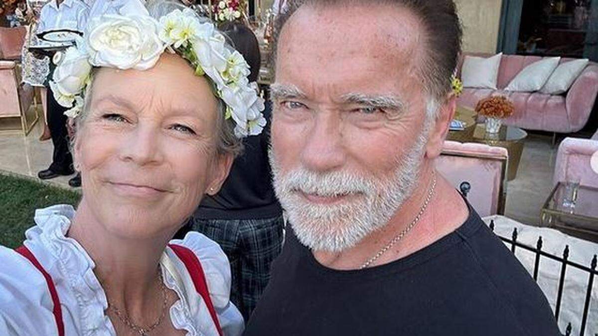 Jamie Lee Curtis (64) posierte mit Arnold Schwarzenegger (76)