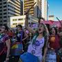 Protest gegen Anti-Abtreibungsgesetz | Protest gegen den strengen Anti-Abtreibungs-Gesetzesentwurf in São Paulo, Brasilien