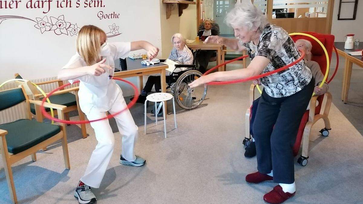 Im Wohn- und Pflegeheim Lienz wurden die Olympischen Spiele eröffnet