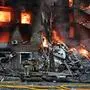 Bis in die Früh waren immer wieder Explosionen zu hören